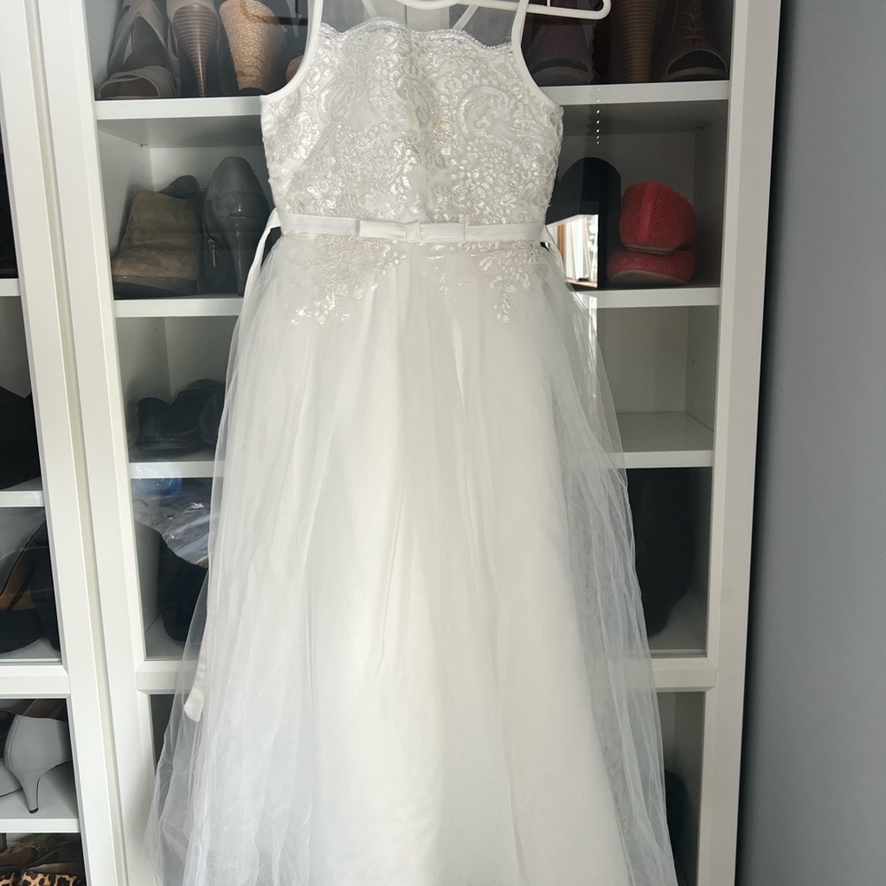 Elegant White Kids Dress